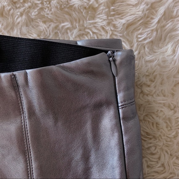 Zara trafaluc metallic leather leggings 💿 - Picture 5 of 16